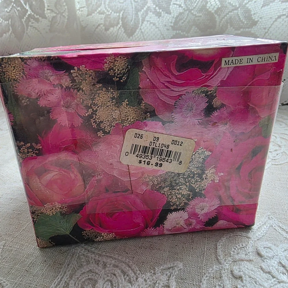 Details Watch Gift Set Silver Gold Tone Mother's Day Pin Floral Jewelry Box